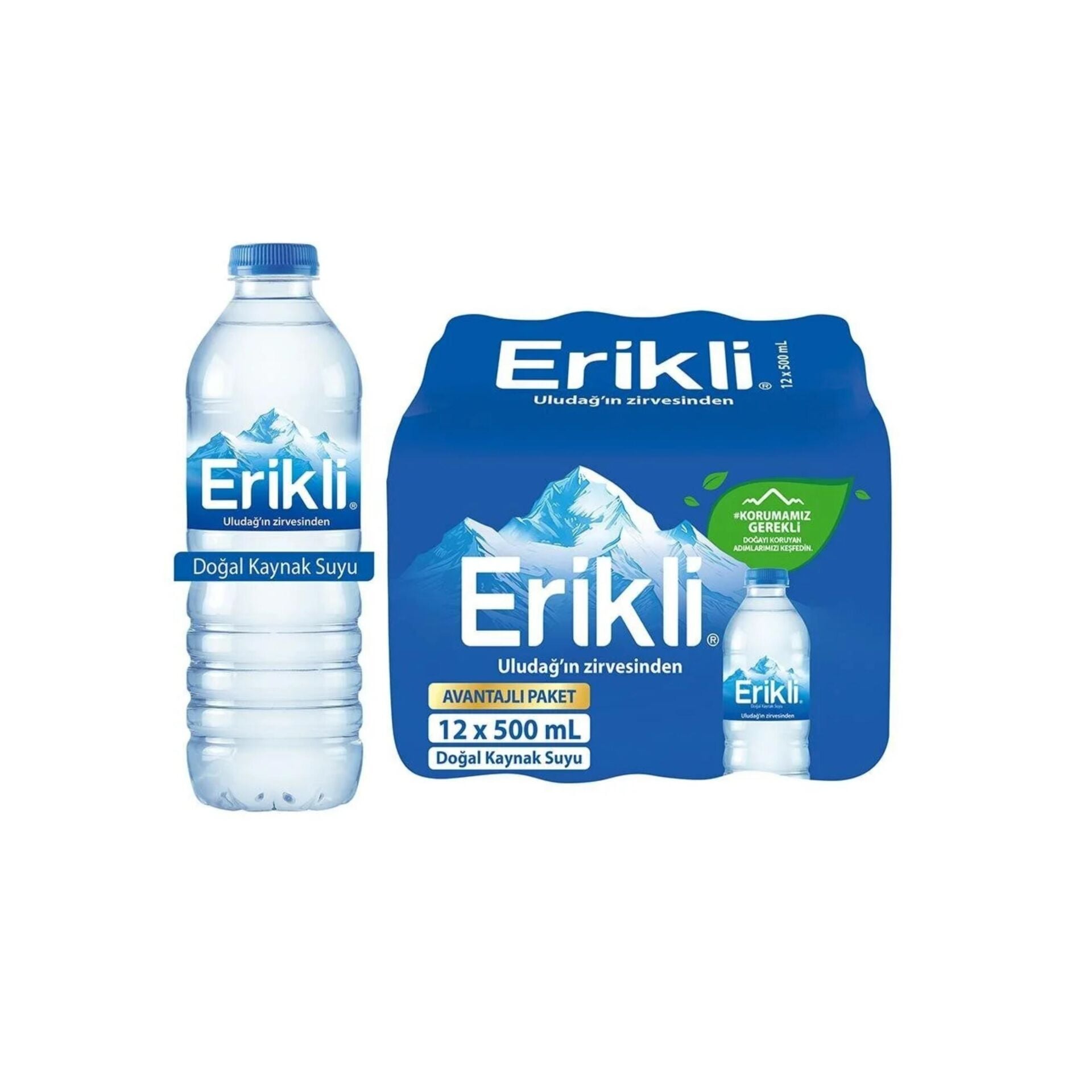 ERİKLİ PET ŞİŞE SU 0.5 LT 12 Lİ