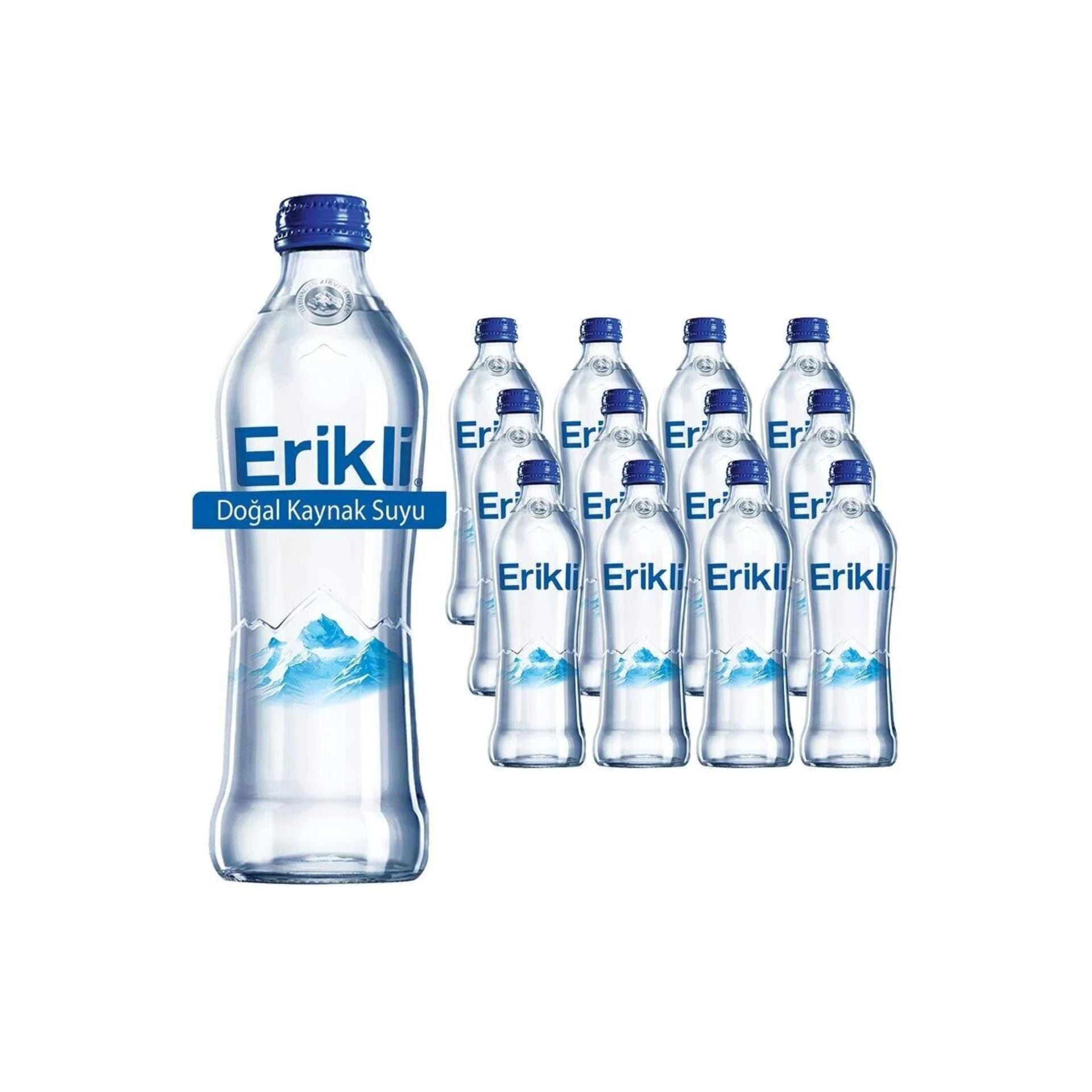ERİKLİ CAM ŞİŞE SU 0,33 LT 12 Lİ