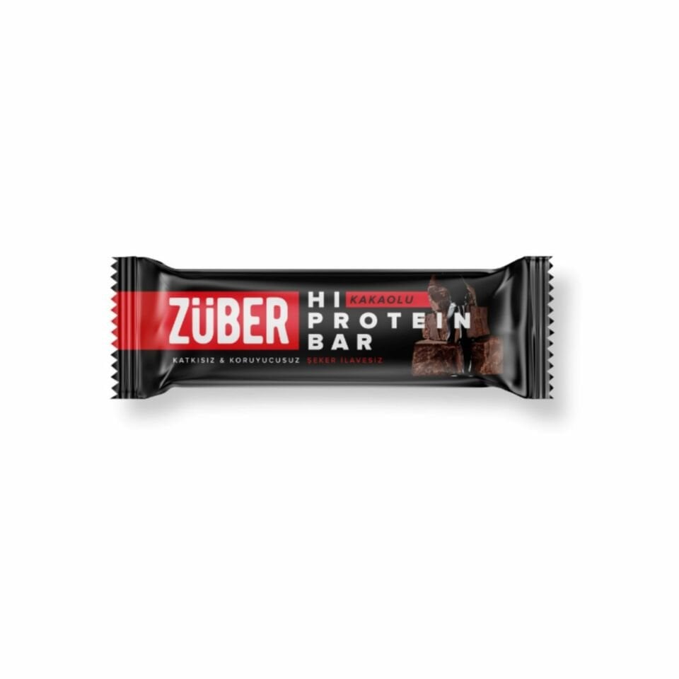 ZÜBER KAKAOLU  HI-PROTEİN BAR 45 GR