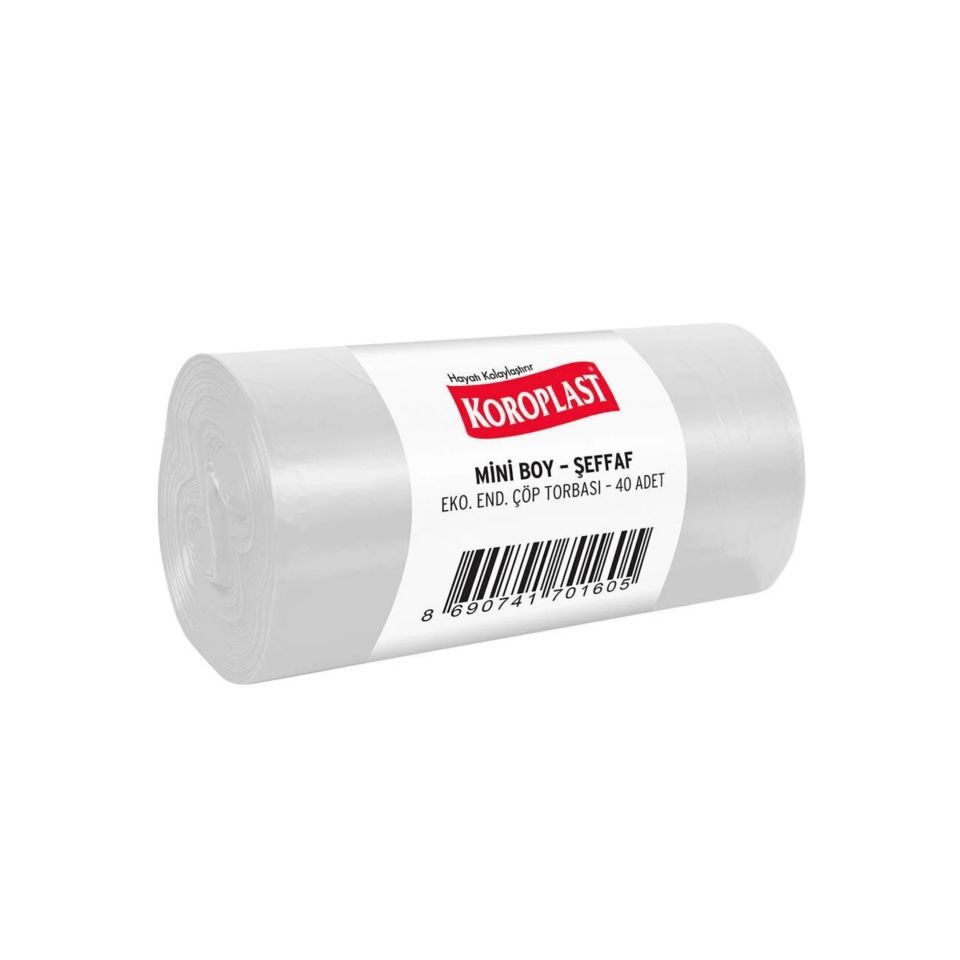 KOROPLAST ÇÖP TORBA EKO END.MİNİ 40X50 ŞEFFAF