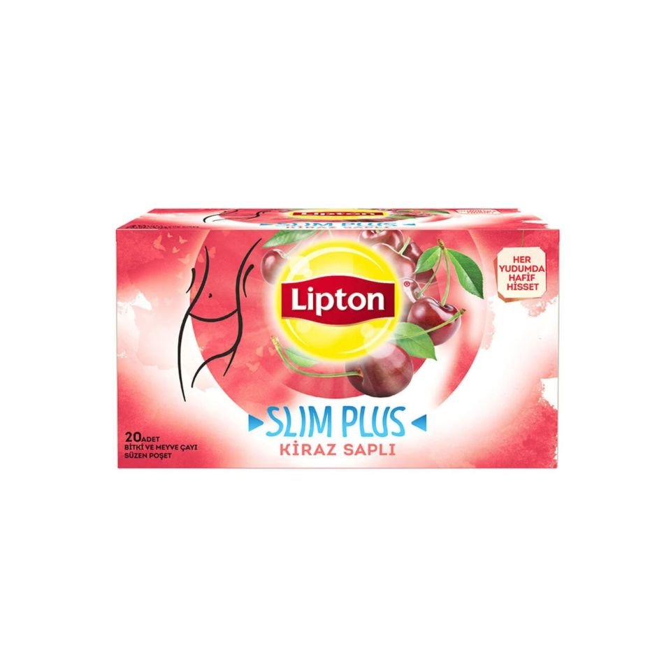 LİPTON BİTKİ ÇAYI F.PLUS KİRAZ SAPLI BARDAK 20'Lİ
