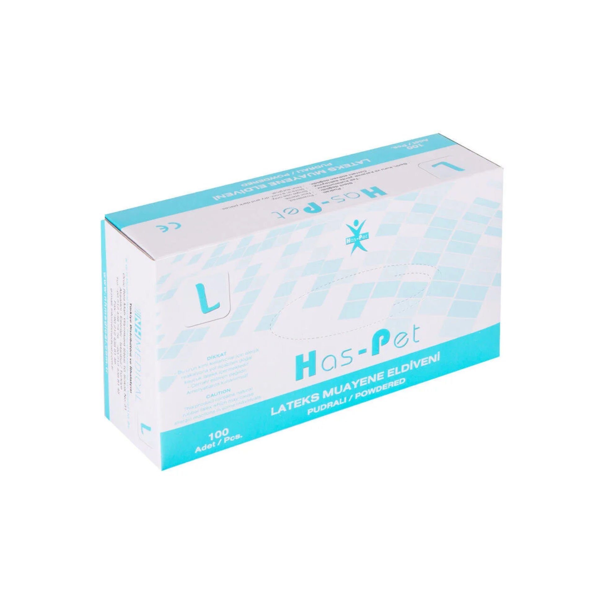 HASPET MUAYENE ELDİVENİ  (L) PUDRASIZ