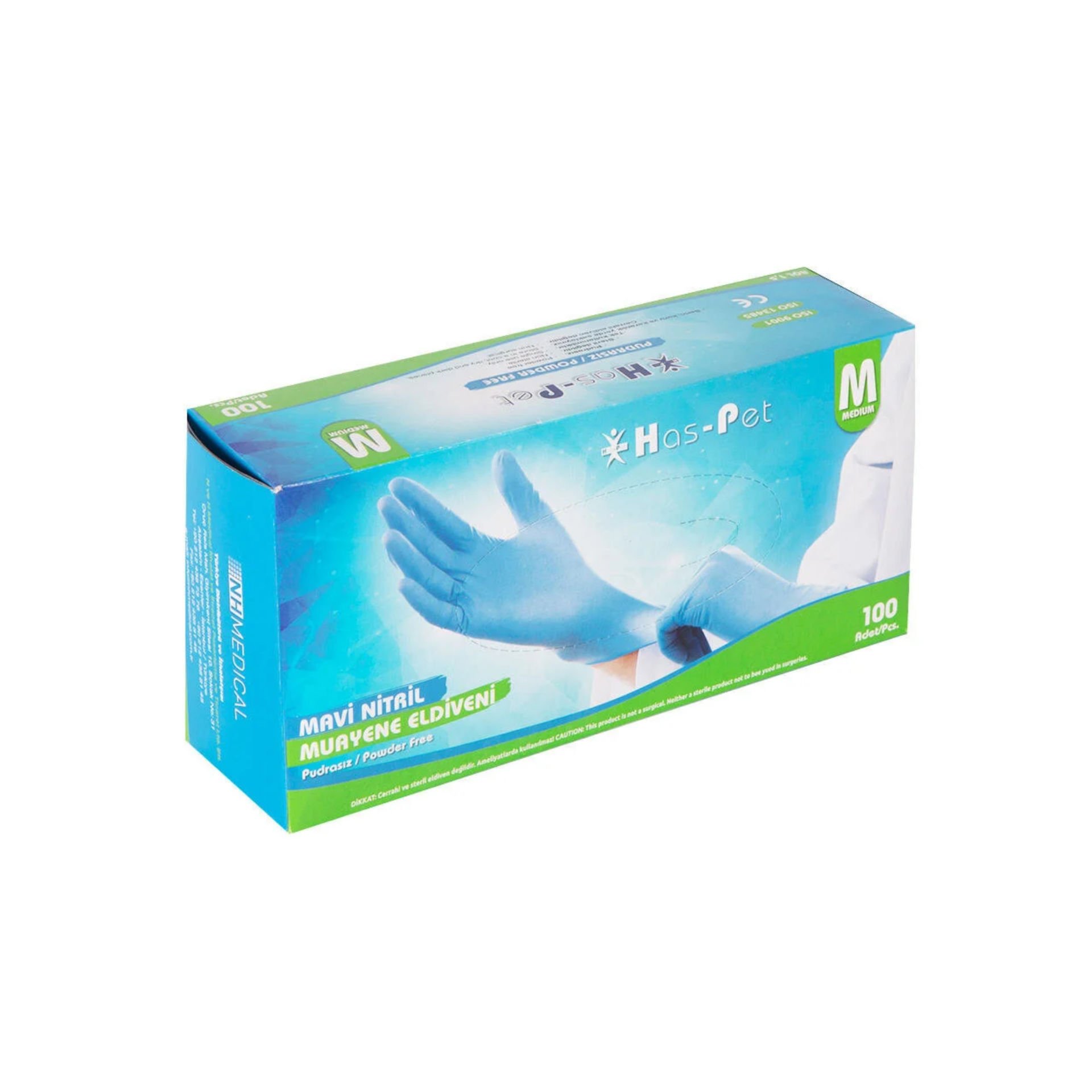 HASPET MUAYENE ELDİVENİ  (M) NİTRİL