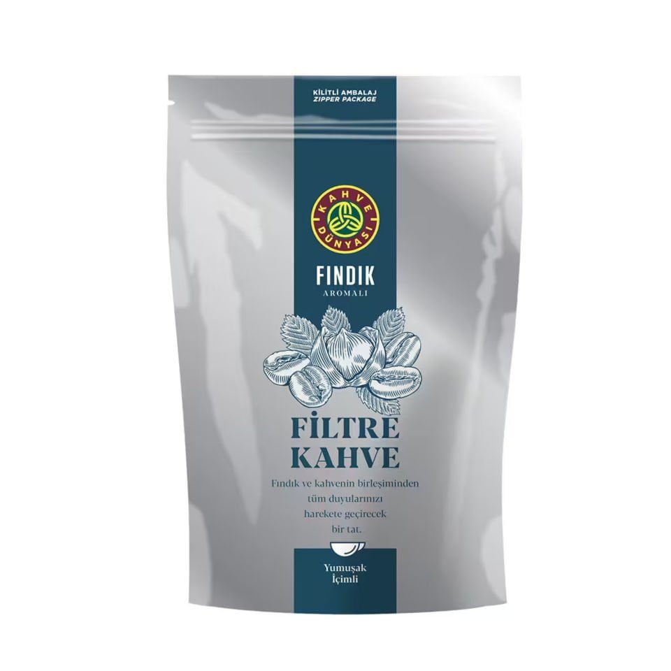 KAHVE DÜNYASI FINDIKLI FİLTRE KAHVE 250 GR