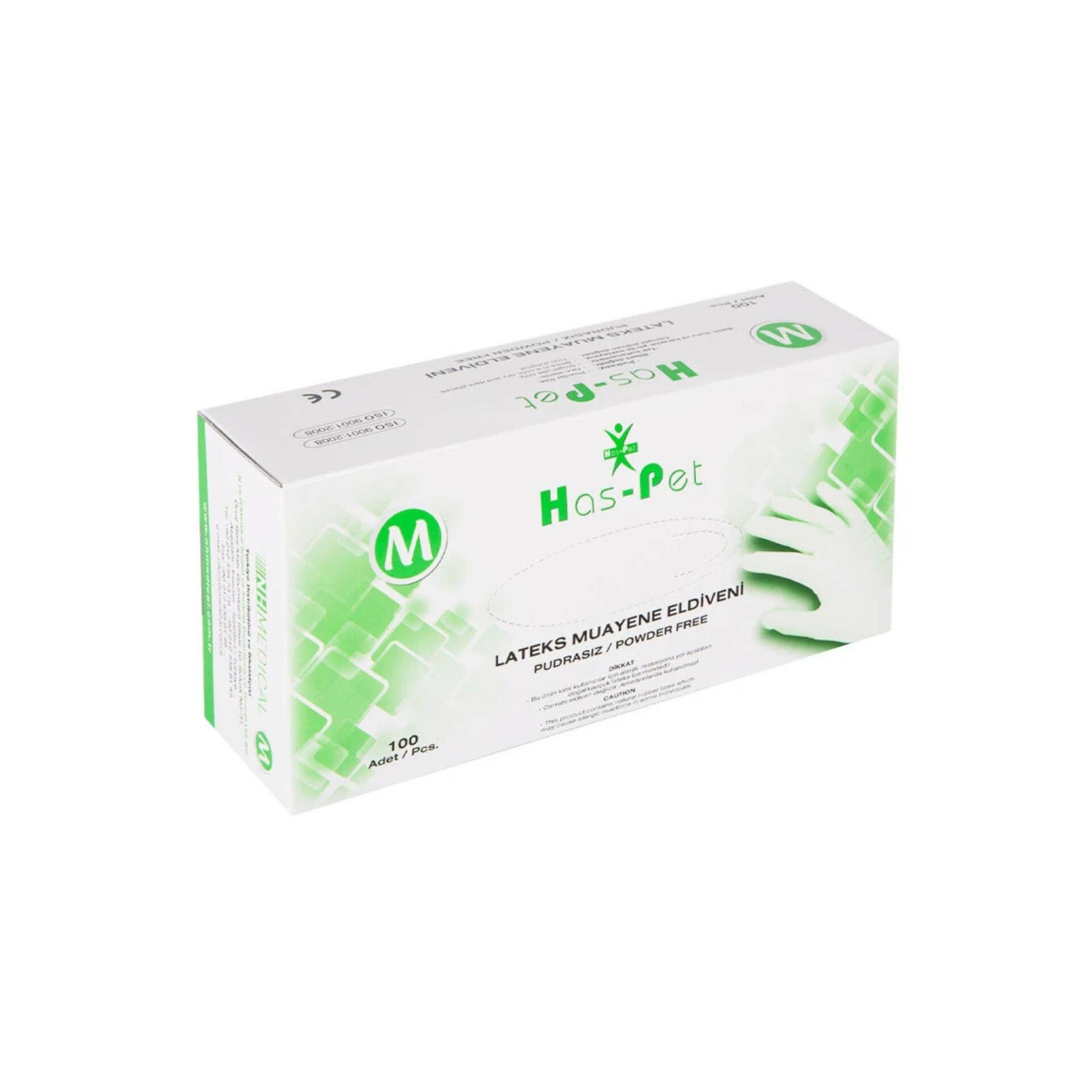 HASPET MUAYENE ELDİVENİ  (M) PUDRASIZ