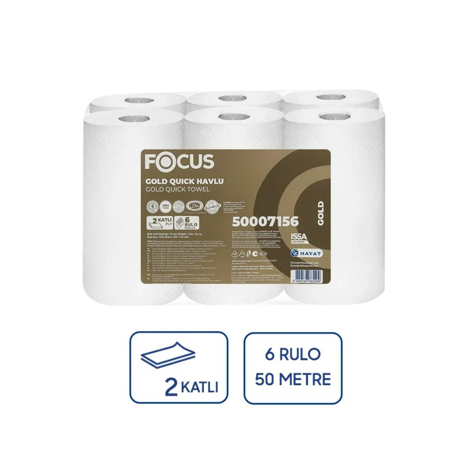 FOCUS GOLD QUICK HAVLU 50MT 1X6