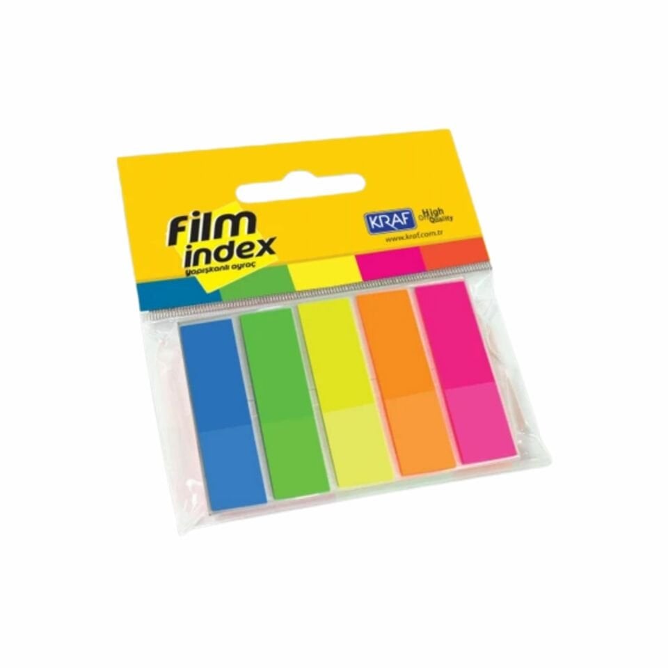 KRAF FİLM INDEX PAGE 13X44MM 5 RENK 25SY 1344
