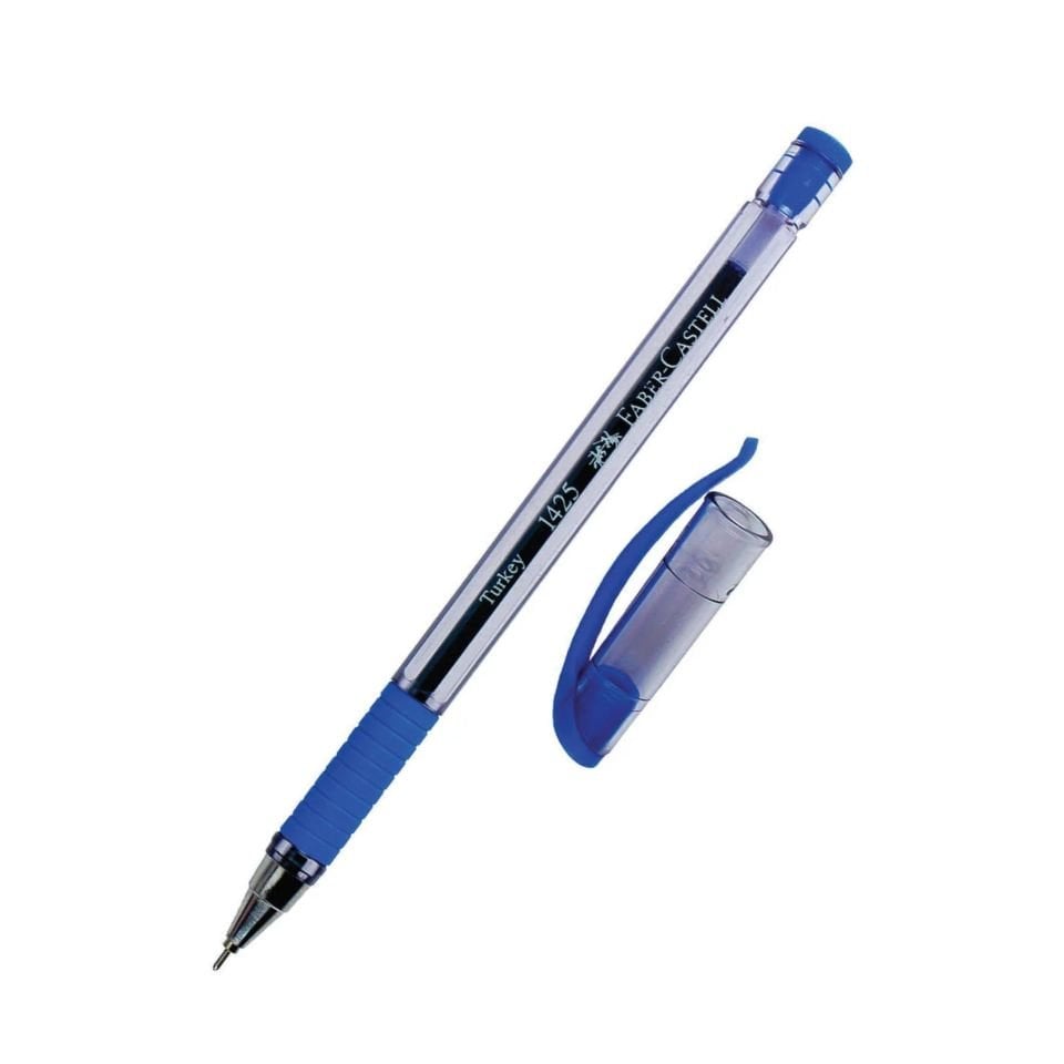 FABER CASTELL 1425 İĞNE UÇ TÜKENMEZ KALEM MAVİ