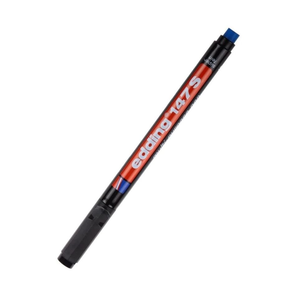 EDDING ASETAT KALEMİ SİLGİLİ E-147S SİYAH