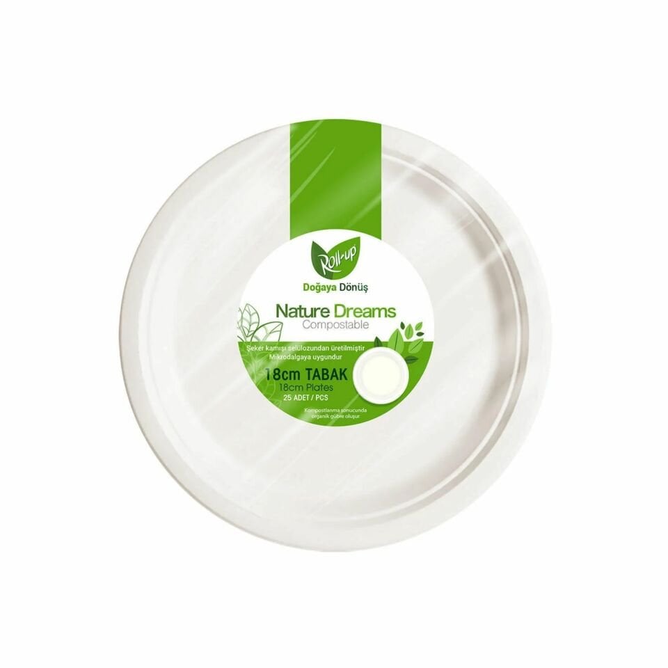 ROLL-UP EKOLOJİK TABAK 18 CM 50X20