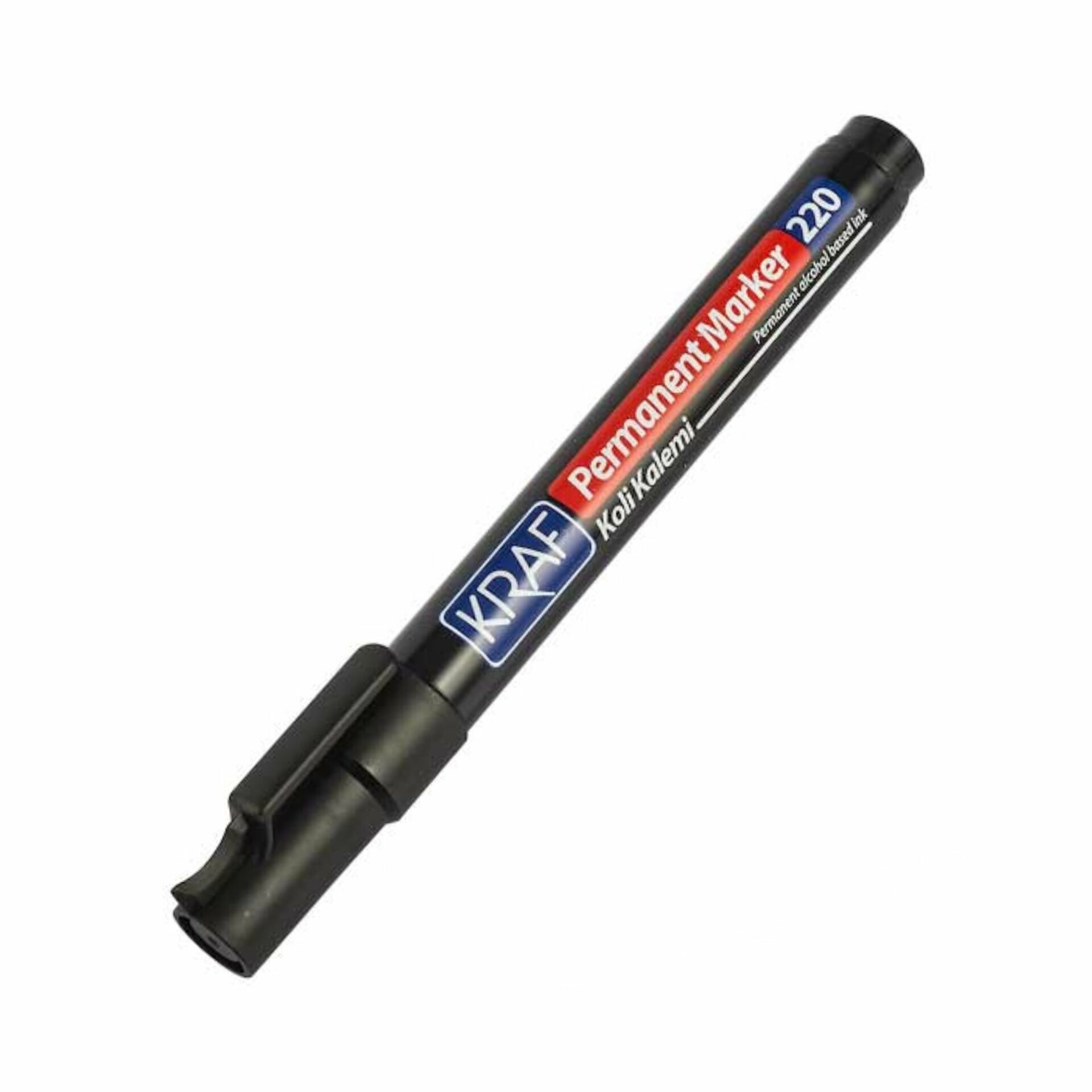 KRAF PERMANENT MARKÖR YUVARLAK UC 220 SİYAH