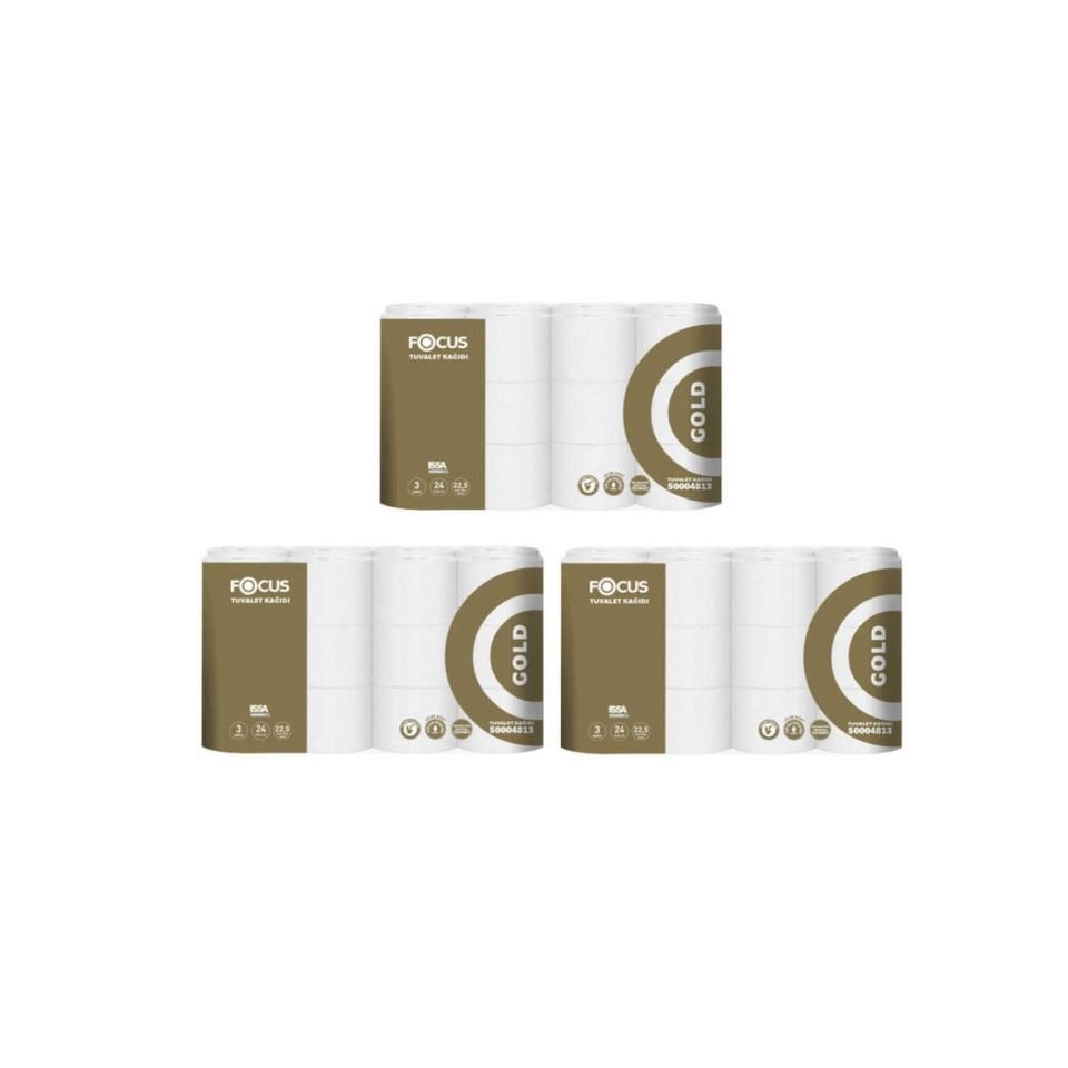 FOCUS GOLD TUVALET KAGIDI 24X3 72 Lİ