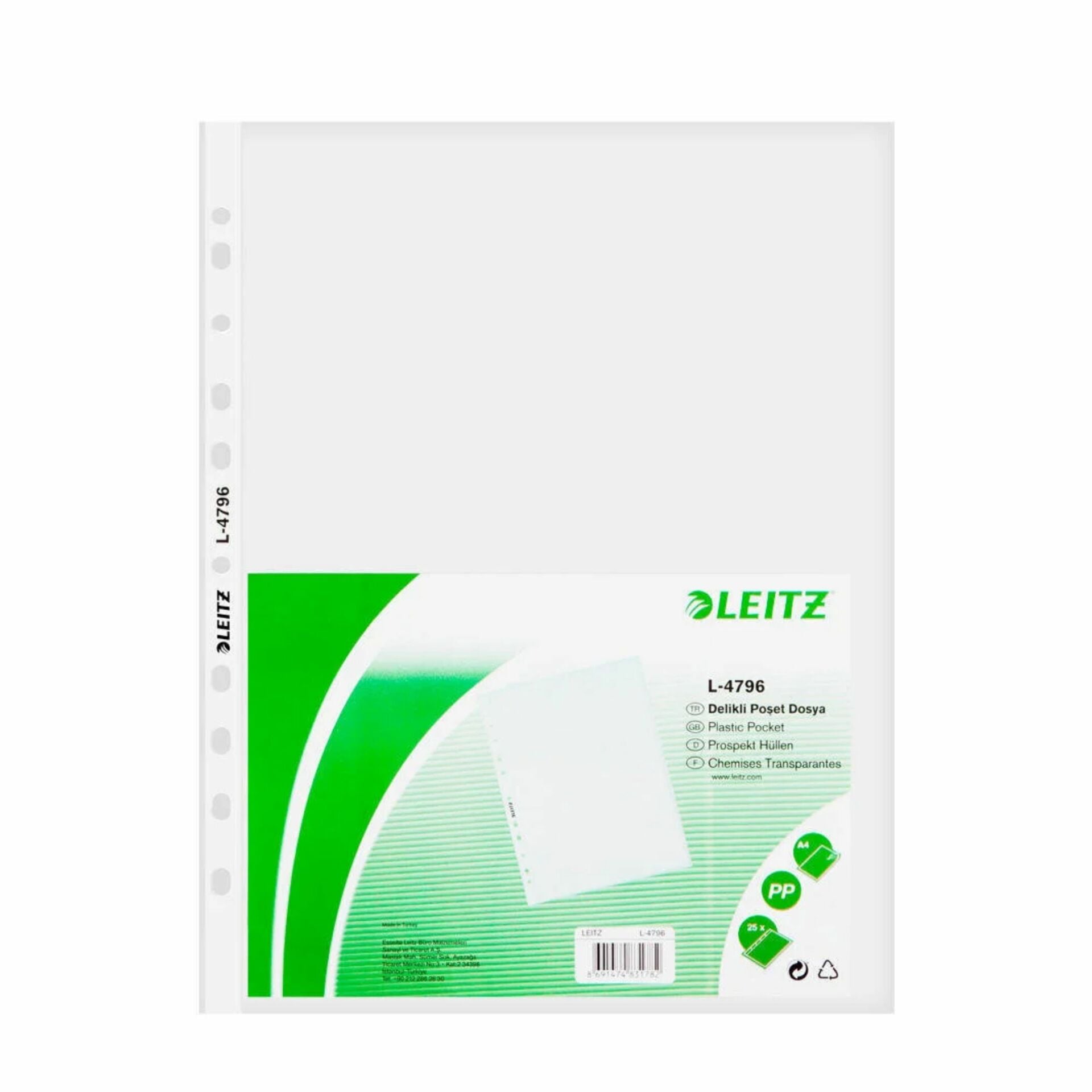 LEİTZ POŞET DOSYA A4 100 LÜ
