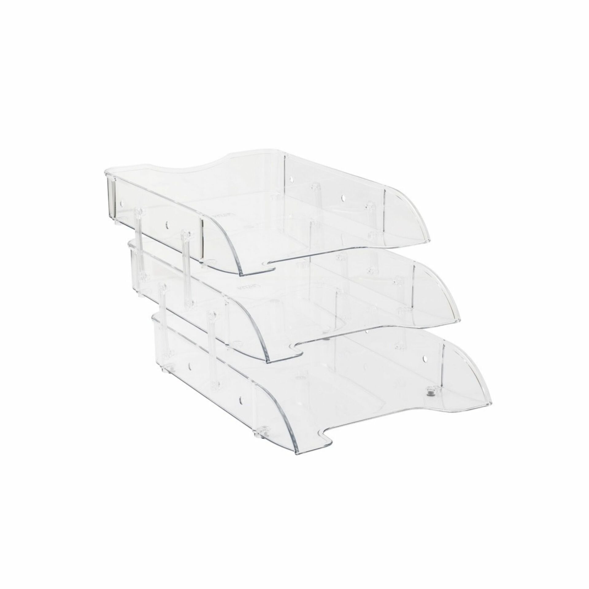 KRAF EVRAK RAFI 3 LÜ RAYLI ŞEFFAF 829G