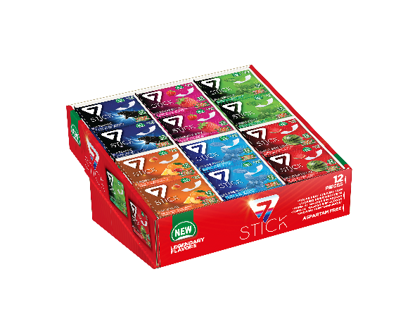 7STICK SEKERSIZ 12LI KARMA STANT KUTU 33gr (72 Adet)