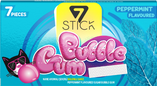 7STICK SEKERLI 7LI KESKİN NANE AROMALI SAKIZ 14,5gr