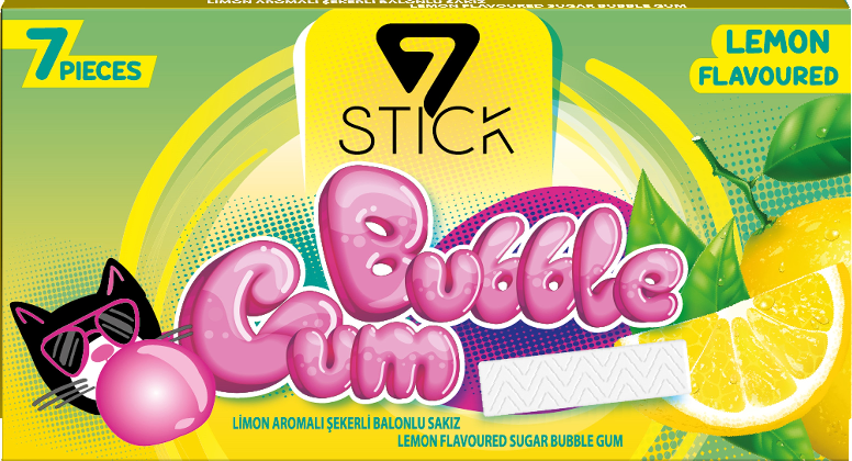 7STICK SEKERLI 7LI LIMON AROMALI SAKIZ 14,5gr