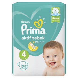 Prima Bebek Bezi Aktif Bebek 4 Beden 22 Adet