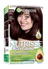 Garnier Nutrisse Yoğun Besleyici Kalıcı Krem Saç Boyası - 3.23 Koyu Kestane