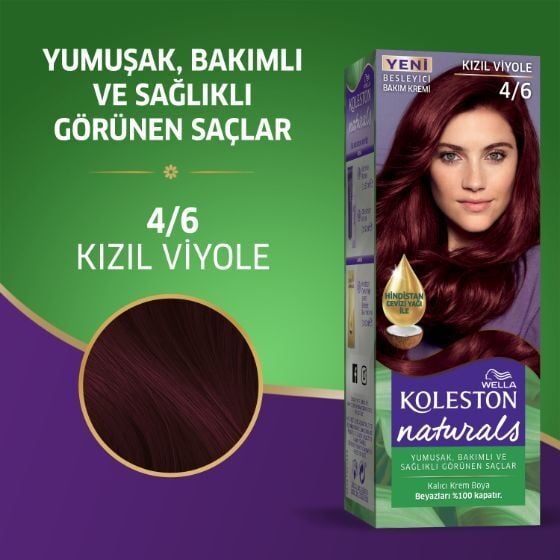 Koleston Naturals Saç Boyası 4 6 Kızıl Viyole