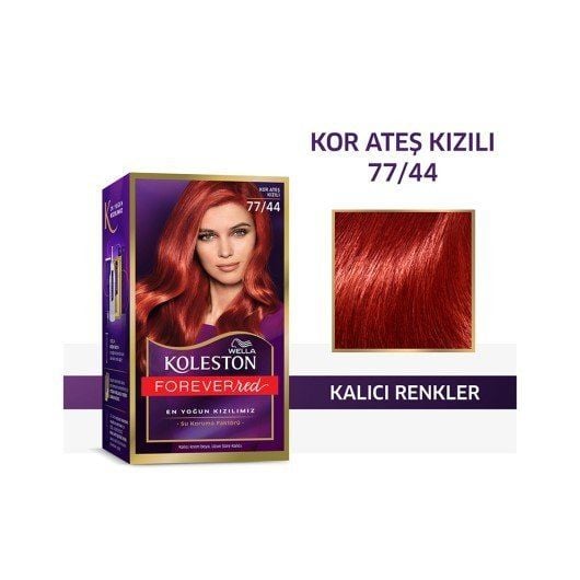 Koleston Kit Saç Boyası 77-44 - Kor Ateşi Kızılı