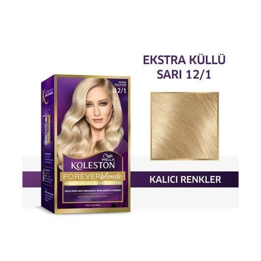 Koleston Kit Saç Boyası 12-1 - Ekstra Küllü Sarı