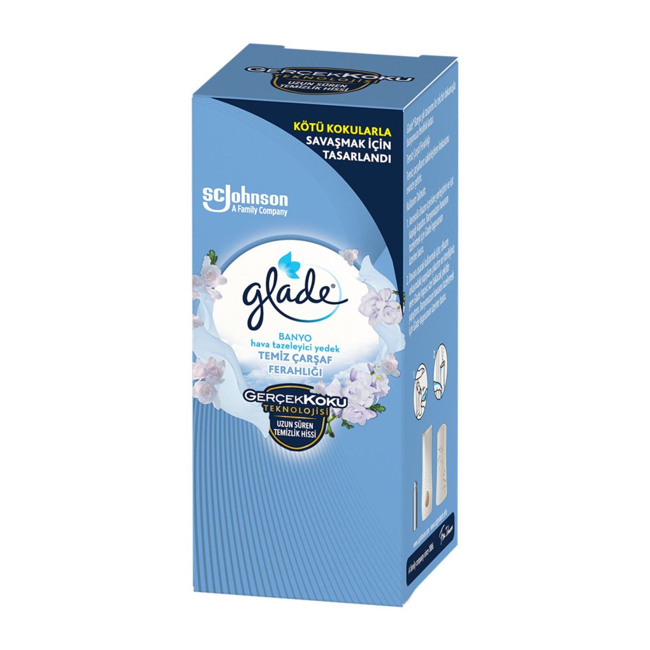 Glade Banyo HavaTazeleyici Yedek Temiz Çarşaf Ferahlığı 10 ml