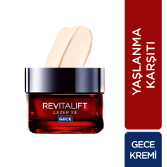 L'Oreal Paris Revitalift Lazer X3 Gece Kremi 50 ml