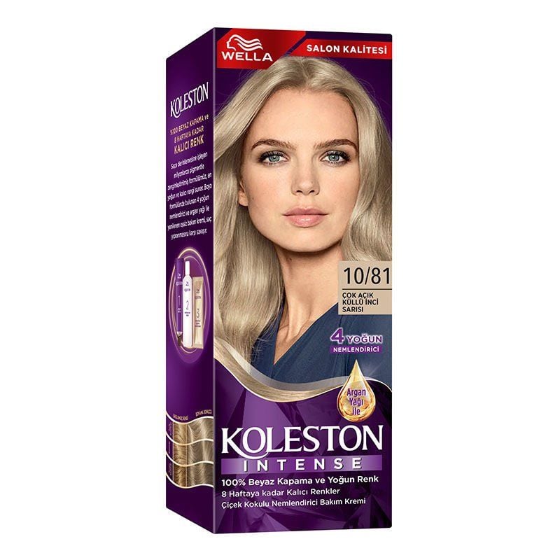 Wella Koleston Intense Saç Boyası 10/81 Çok Açık Küllü İnci Sarısı