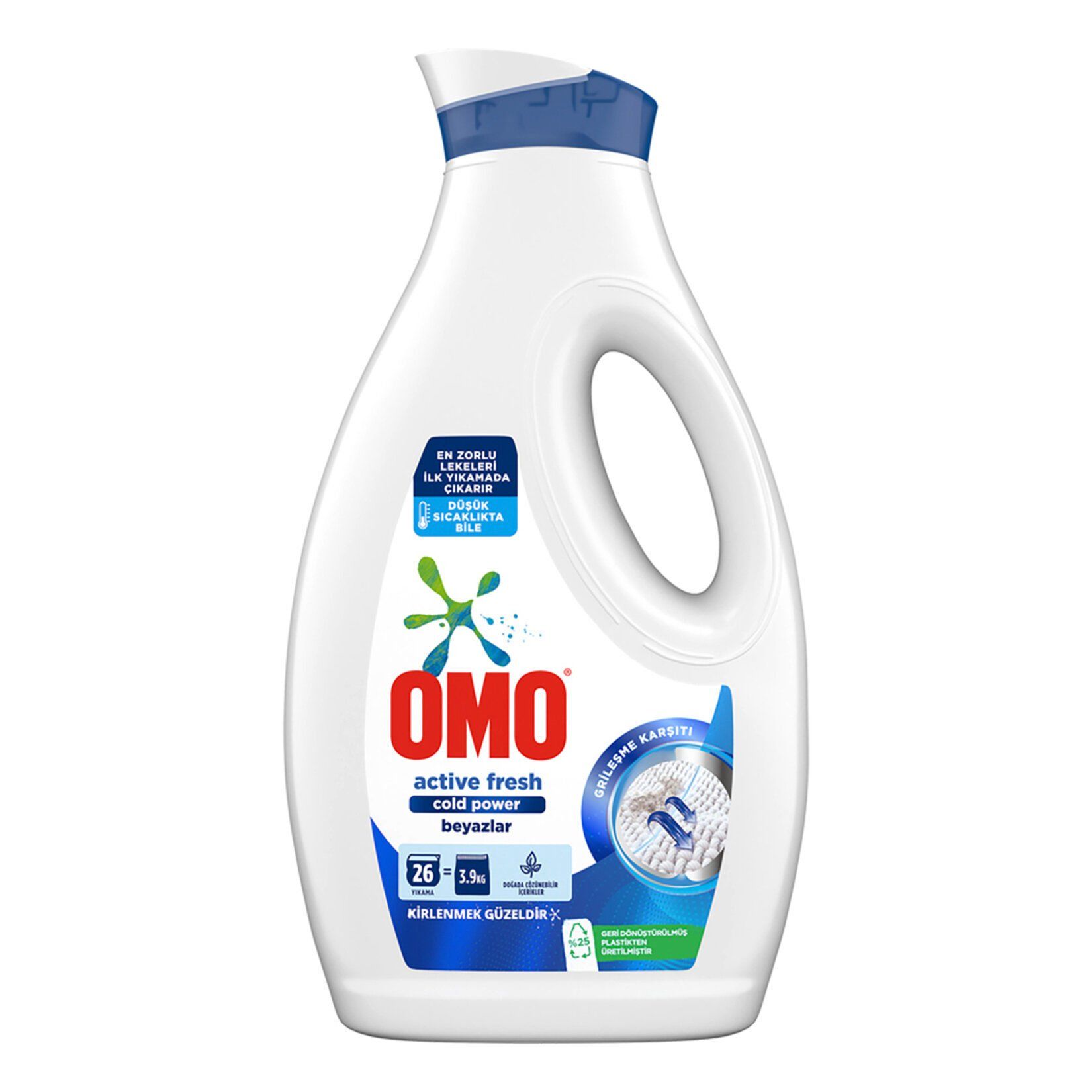 Omo Sıvı Active Fresh Cold Power Beyazlar İçin Çamaşır Deterjanı 1690 ml