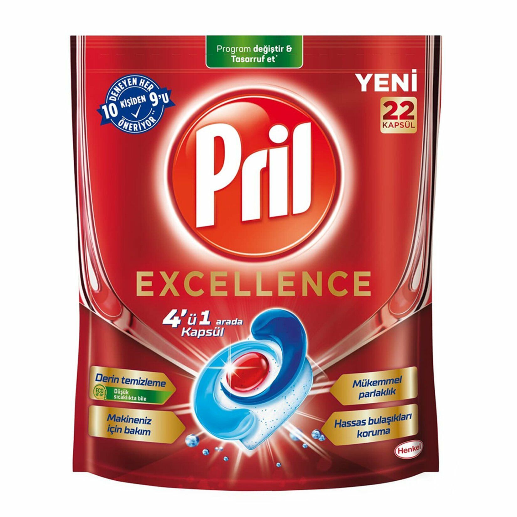 Pril Excellence Bulaşık Kapsülü 22'li