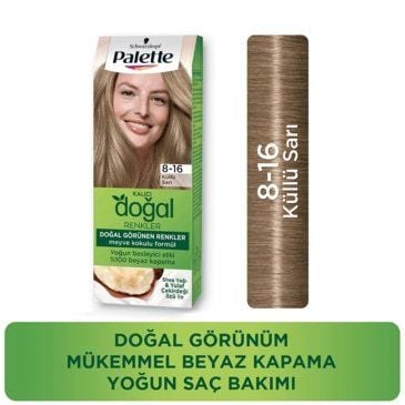 Palette Kalıcı Doğal Renkler 8-16 Küllü Sarı