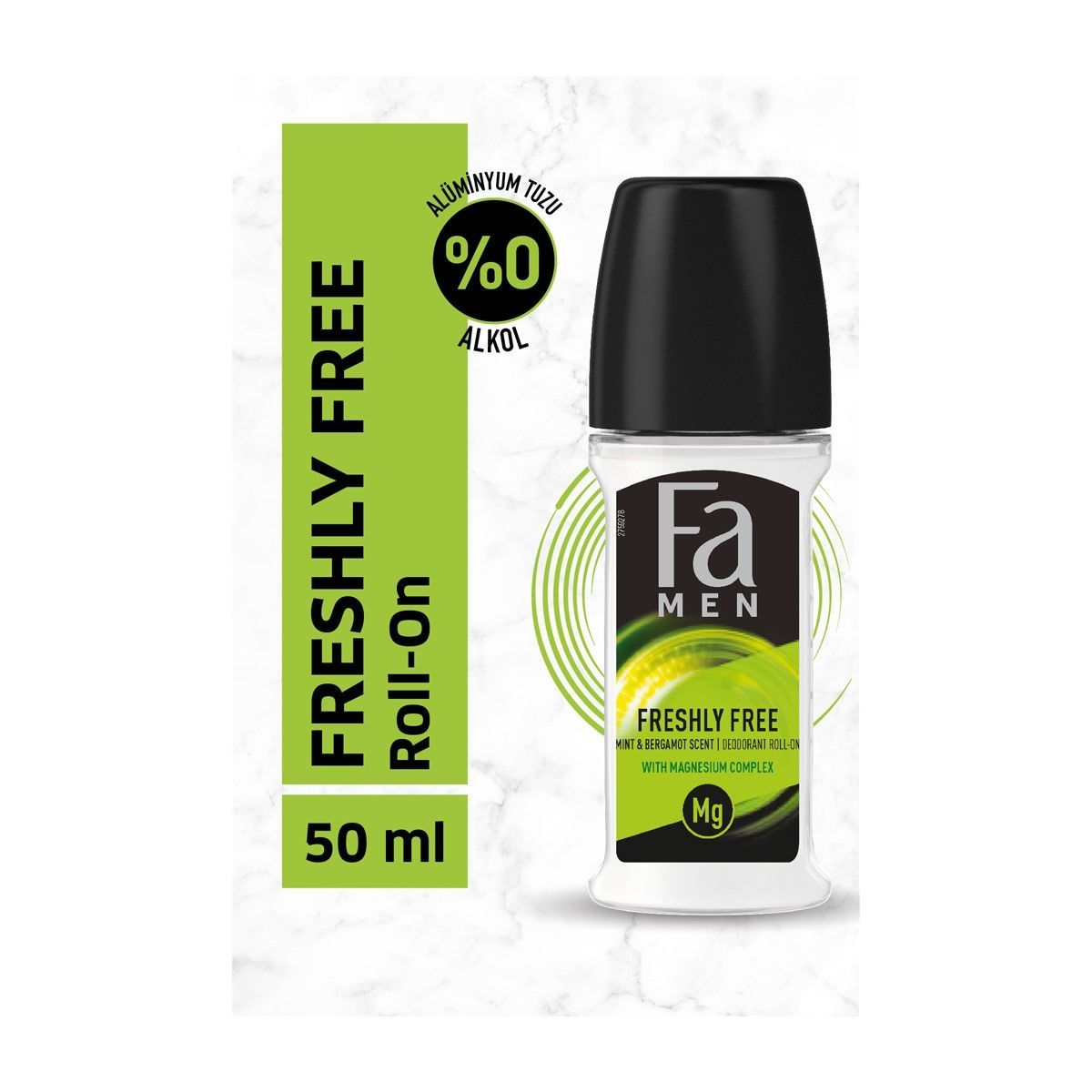 Fa Men Fresh&Free Mint & Bergamot Erkek Roll-On 50 ml