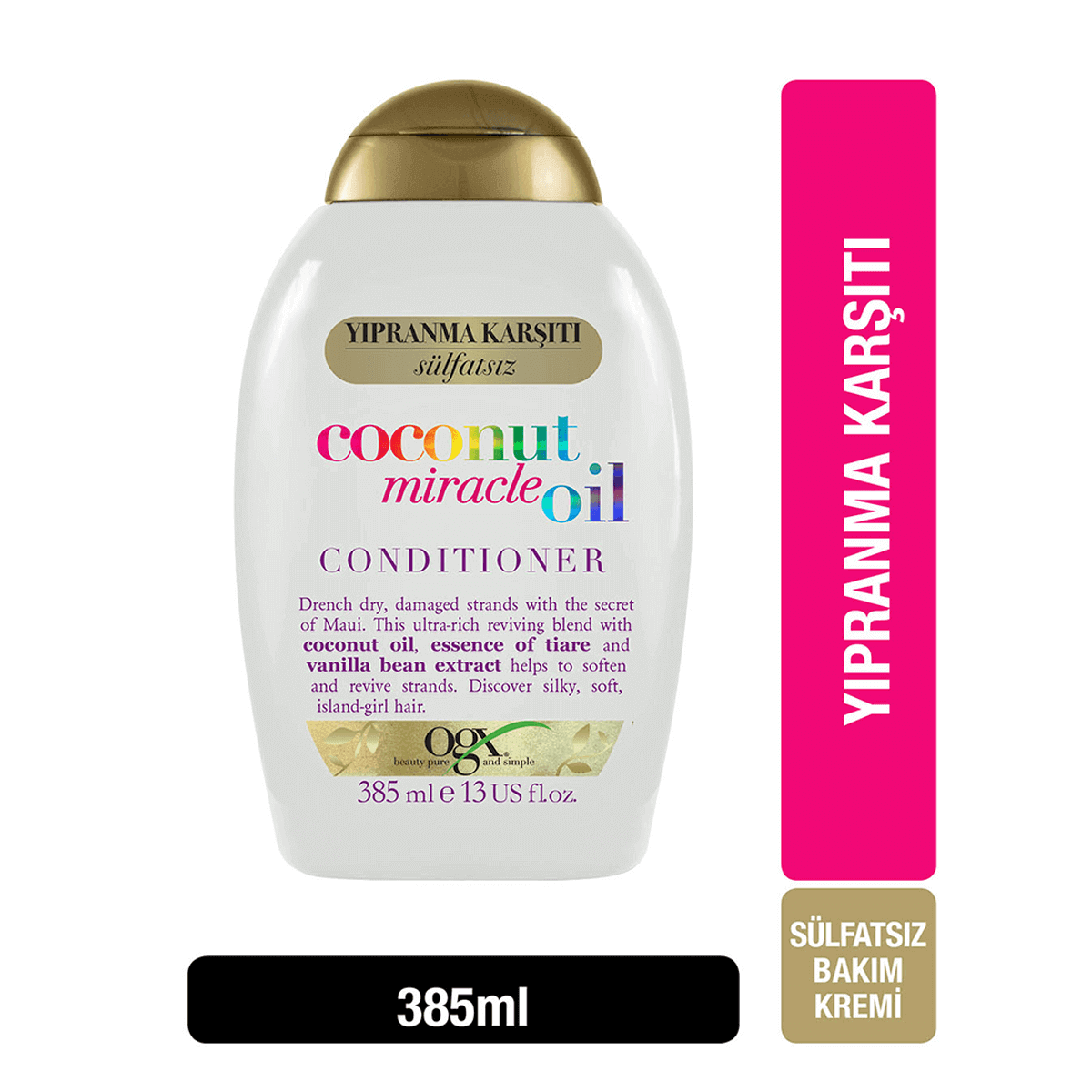 Ogx Yıpranma Karşıtı Coconut Miracle Oil Saç Bakım Kremi 385 ml