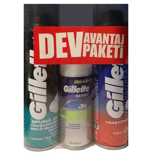 Gillette Tıraş Köpüğü Dev Avantaj Paketi