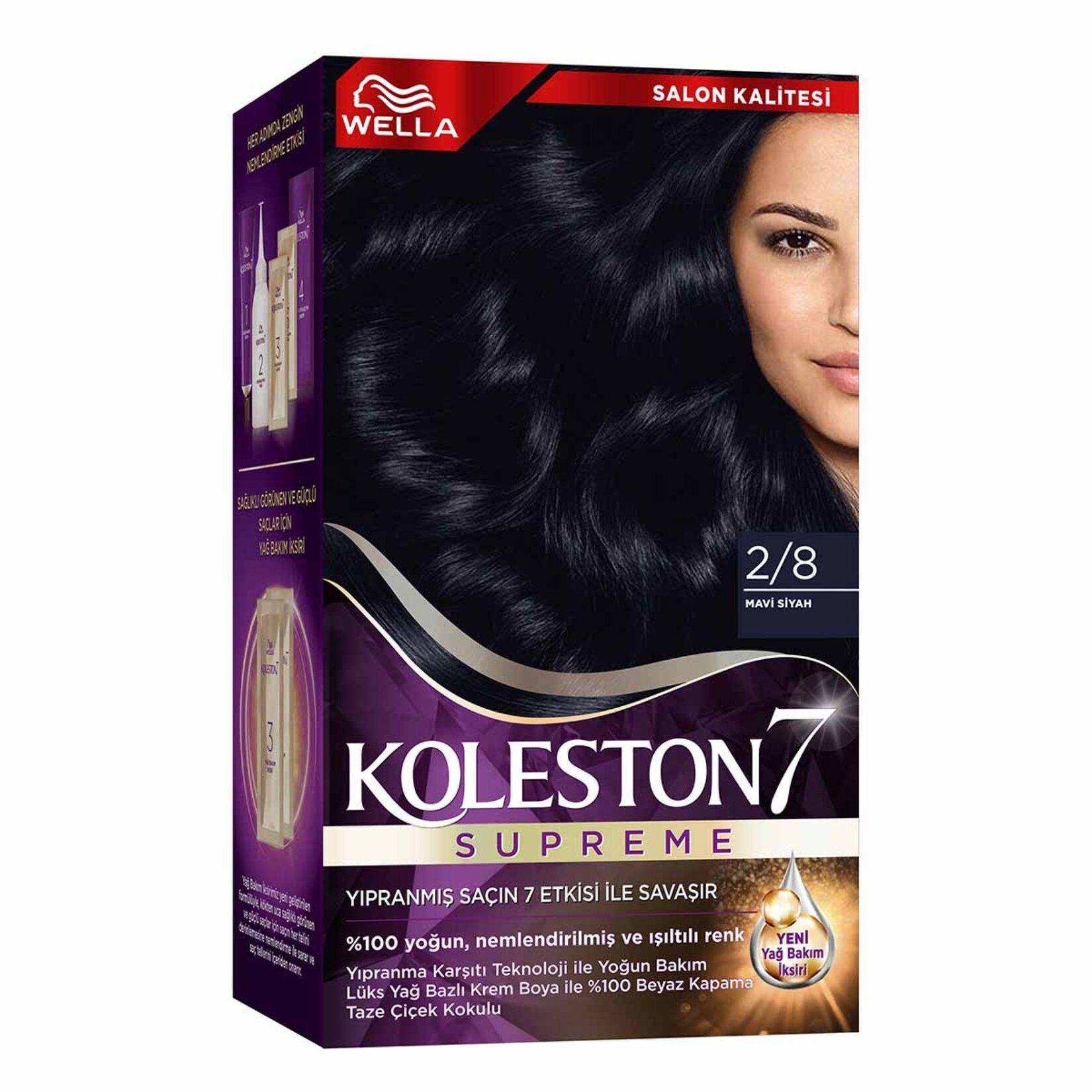 Wella Koleston Supreme Saç Boyası 2/8 Mavi Siyah