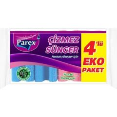 Parex Çizmez Oluklu Sünger 4'lü