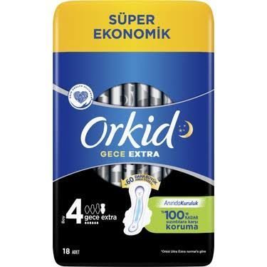 Orkid Ultra Extra Süper Eko Gece 18'li