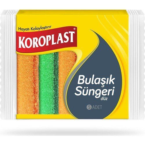 Koroplast Bulaşık Süngeri Düz 5'li