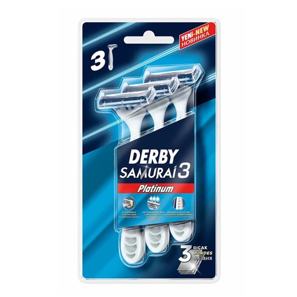 Derby Samurai 3 Platinum Blister 3'lü