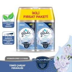 Glade Otomatik Sprey 2'li Yedek Temiz Çarşaf Ferahlığı 2x269ml