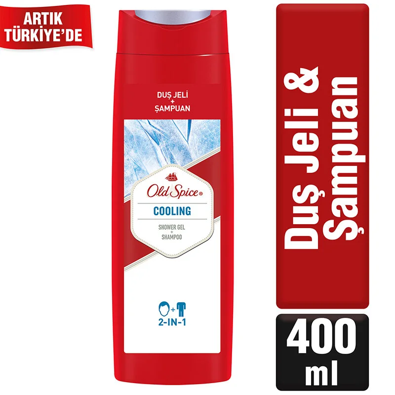 Old Spice Duş Jeli & Şampuan Cooling 400 ml