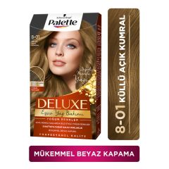 Palette Deluxe Saç Boyası Yoğun Renkler 8-01 - Küllü Açık Kumral