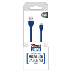 Trust Flat Micro-USB Cable 1m - Mavi