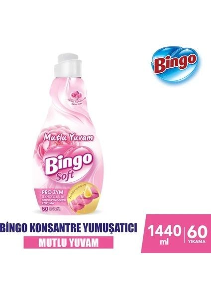 Bingo Soft Konsantre Çamaşır Yumuşatıcısı 1440 ml - Mutlu Yuvam