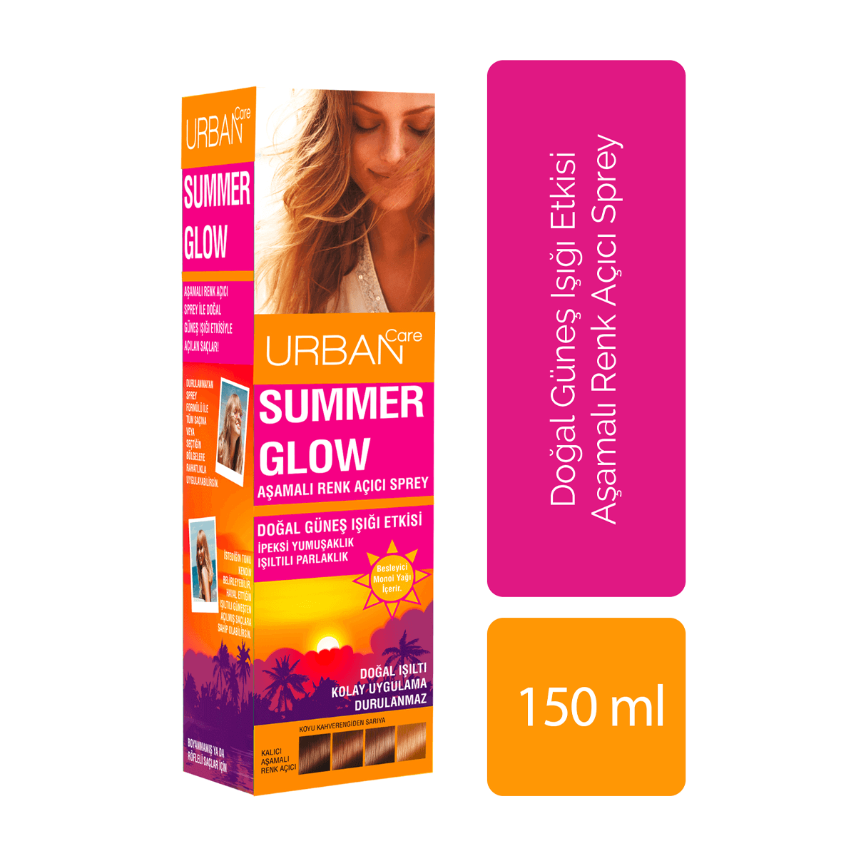 Urban Care Summer Glow Aşamalı Renk Açıcı Sprey 150 ml