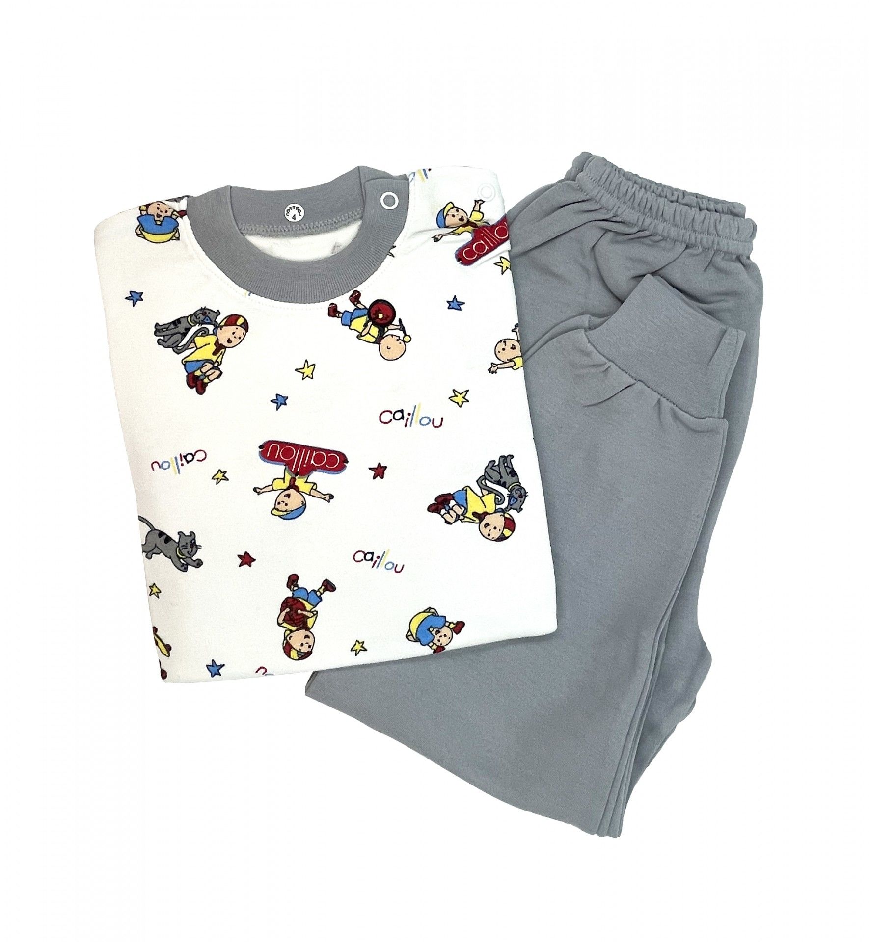 Sema Baby Caillou Pijama Takımı 1 Yaş - Gri