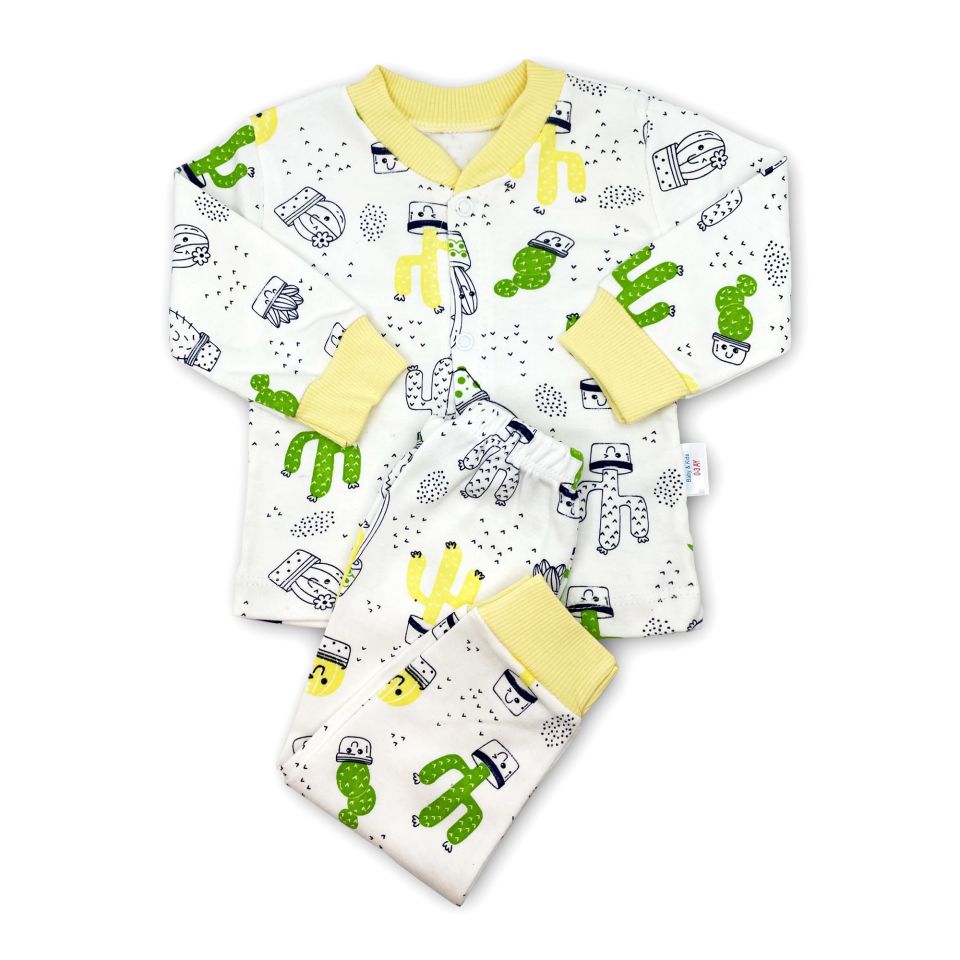 Sema Baby Sleeper Cactus Bebek Pijama Takımı 0-3 Ay - Sarı