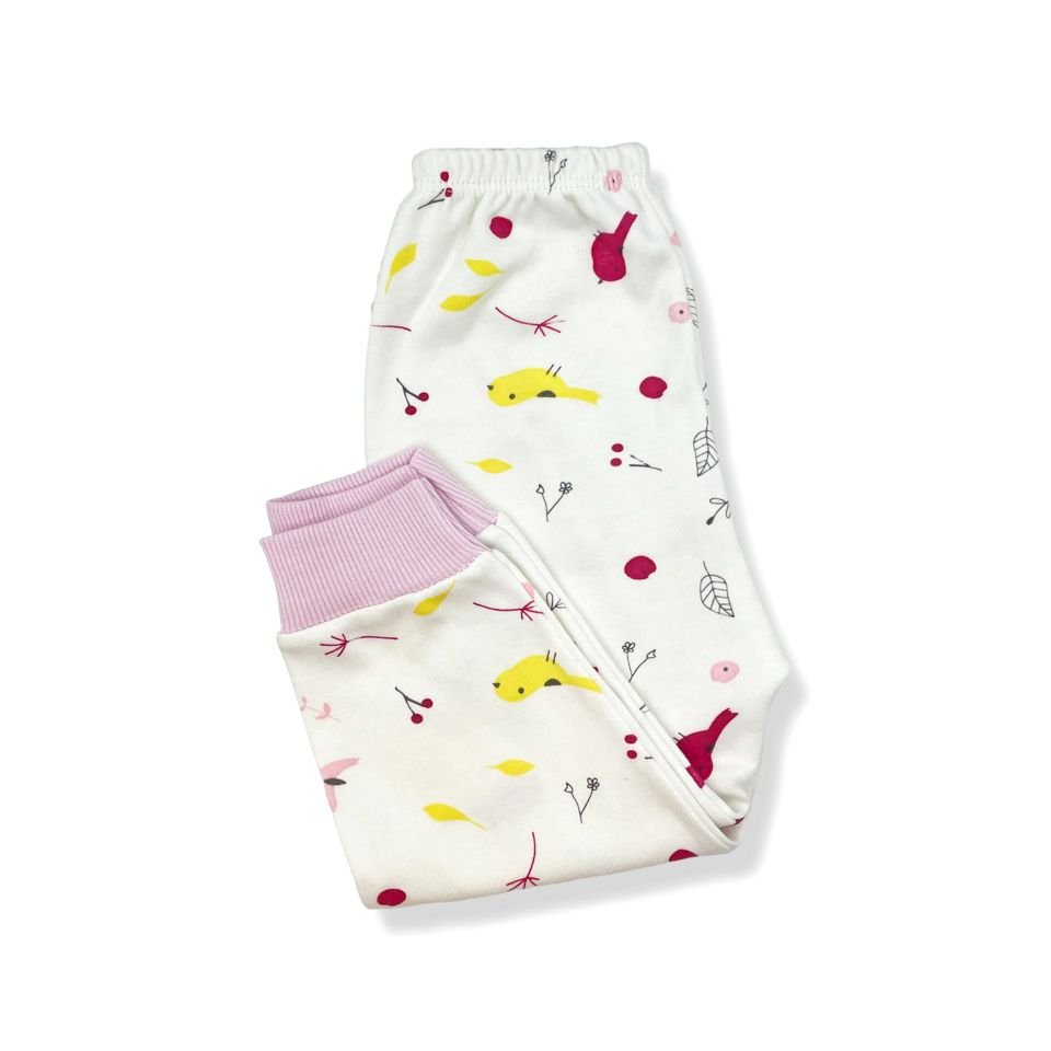 Sema Baby Happy Birds Bebek Pijama Takımı Pembe 3-6 Ay