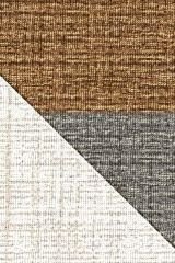 91-süngerli Kahve Büyük Üçgen Geometrik Desenli Kaymaz Lastikli Halı Örtüsü--non-slip Carpet Cover With Sponge